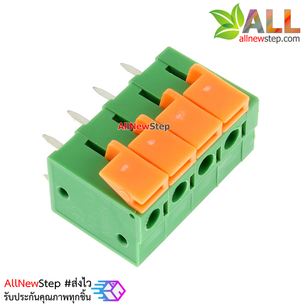 Terminal KF142V KF142R 5.08mm screw-free spring type PCB 4p แบบ 4 ขานอน