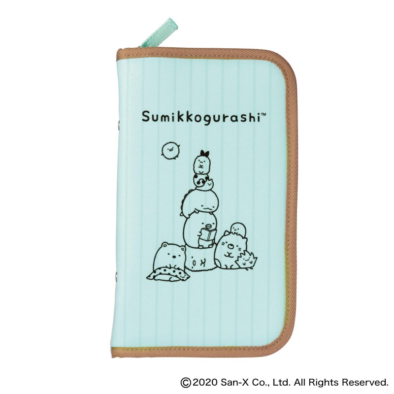 พร้อมส่ง Sumikko gurashi Multi-pouch & seal set กระเป๋าถือ ใส่เงิน หนังสือเดินทาง สมุดบัญชีเงินฝาก (พร้อมสติ๊กเกอร์มีกล่องไม่มีแพคเกจ)