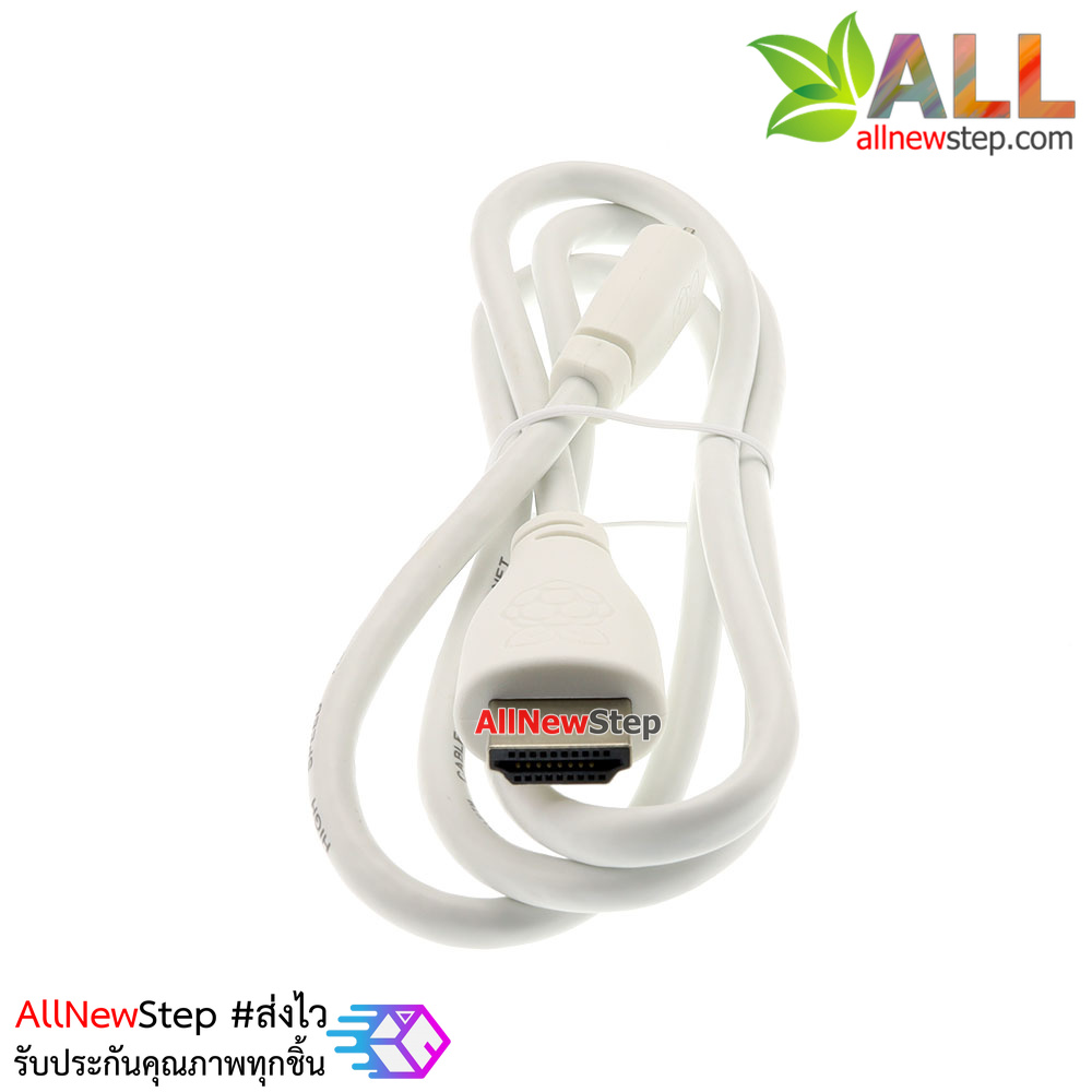 สาย Official HDMI Raspberry Pi4 HDMI Cable Micro HDMI to HDMI ยาว 1 เมตร