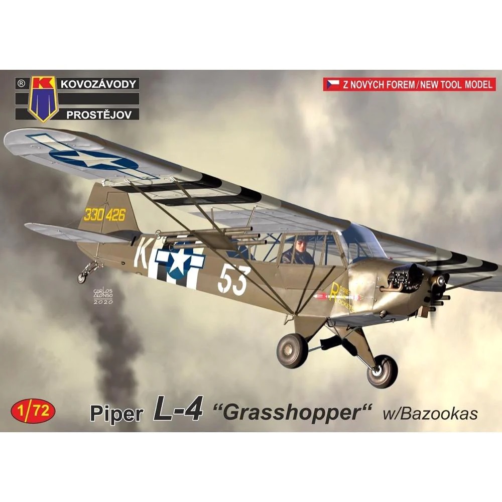 1/72 Piper L-4 Grasshopper with Bazookas