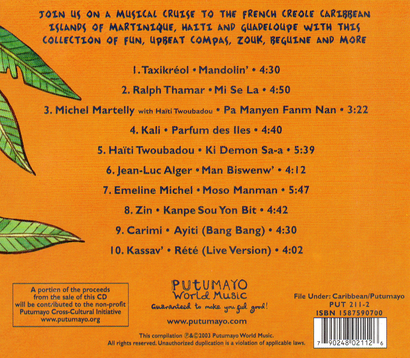 CD,Putumayo Presents - French Caribbean (Various Artists)(2003)
