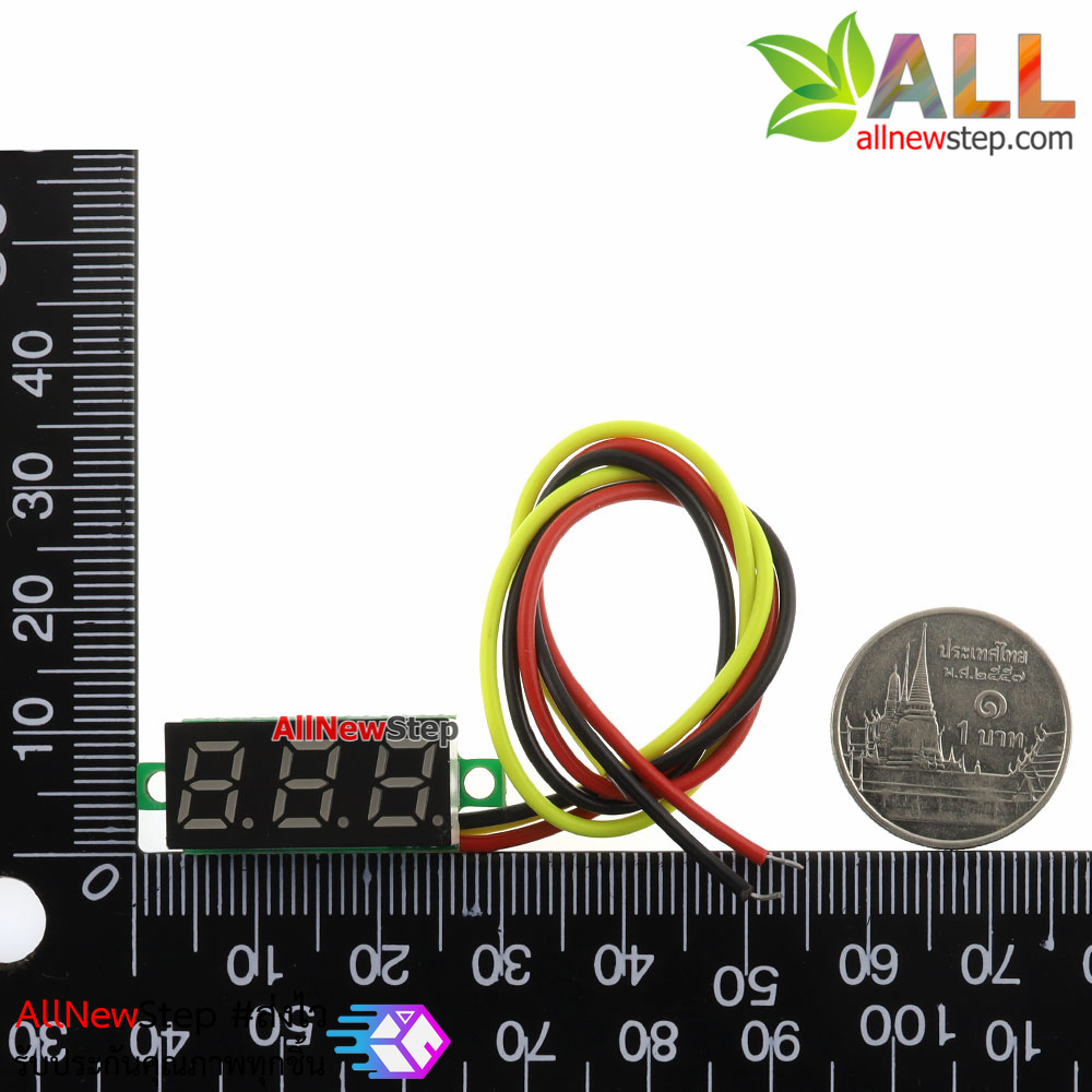 0.28 นิ้ว Digital DC volt meter 0-100V โวลต์มิเตอร์ 0-100V ขนาด 0.28 ...