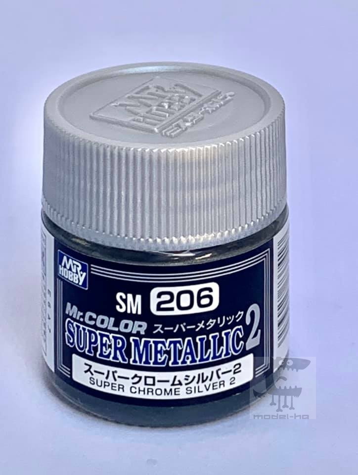 Mr.Hobby # SM206 SUPER CHROME SILVER 2