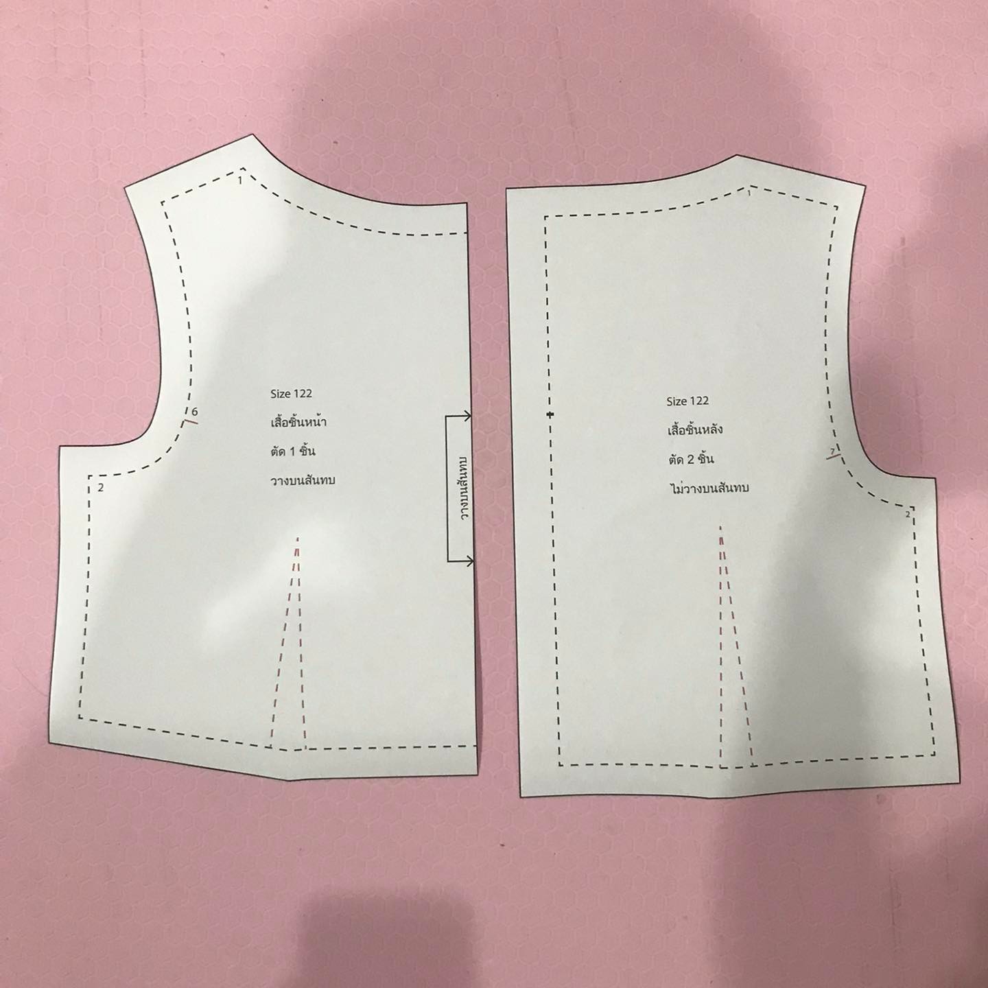 แพทเทิร์นเด็ก เดรสคอกลม แขนหมวก กระโปรงทวิส ซิปหลัง