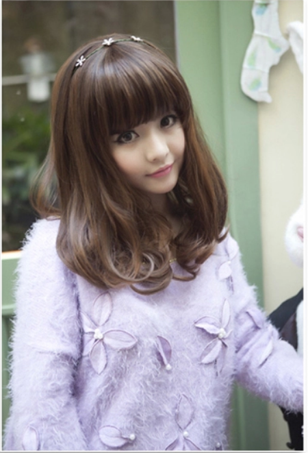 C1117 วิกผมประไหล่ **ล๊อตใหม่จะยาวกว่าเเบบนิดหน่อยนะคะ