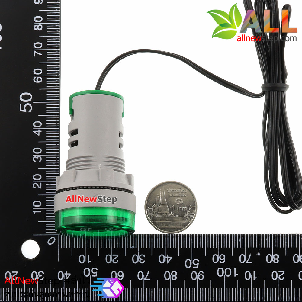 โมดูลวัดอุณหภูมิ LED สีเขียว ไฟเลี้ยง 220VAC