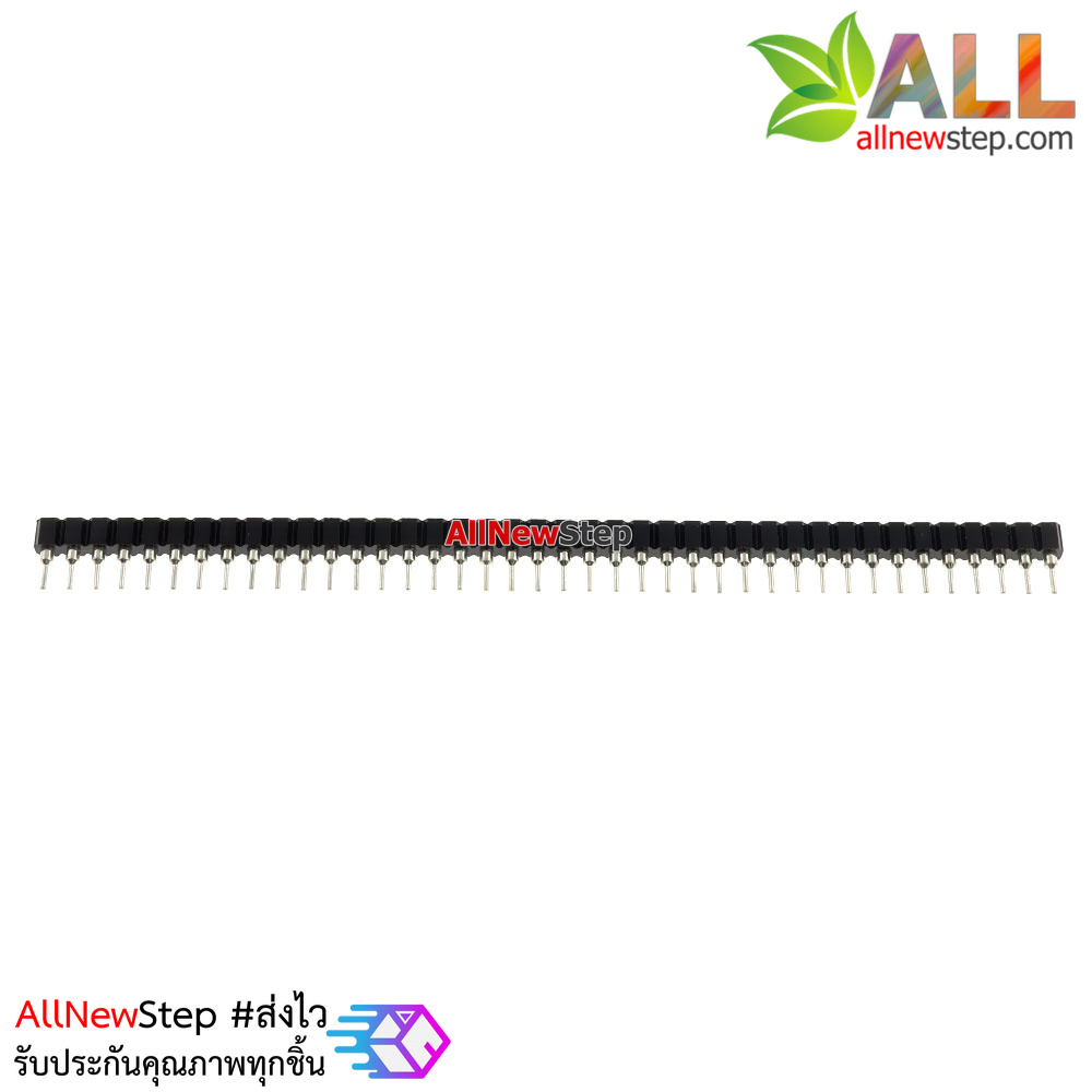 ก้างปลา 2.54mm ซ็อกเกตขากลมอย่างดี Single Row Pin Header 2.54mm round hole 1X40 Pin