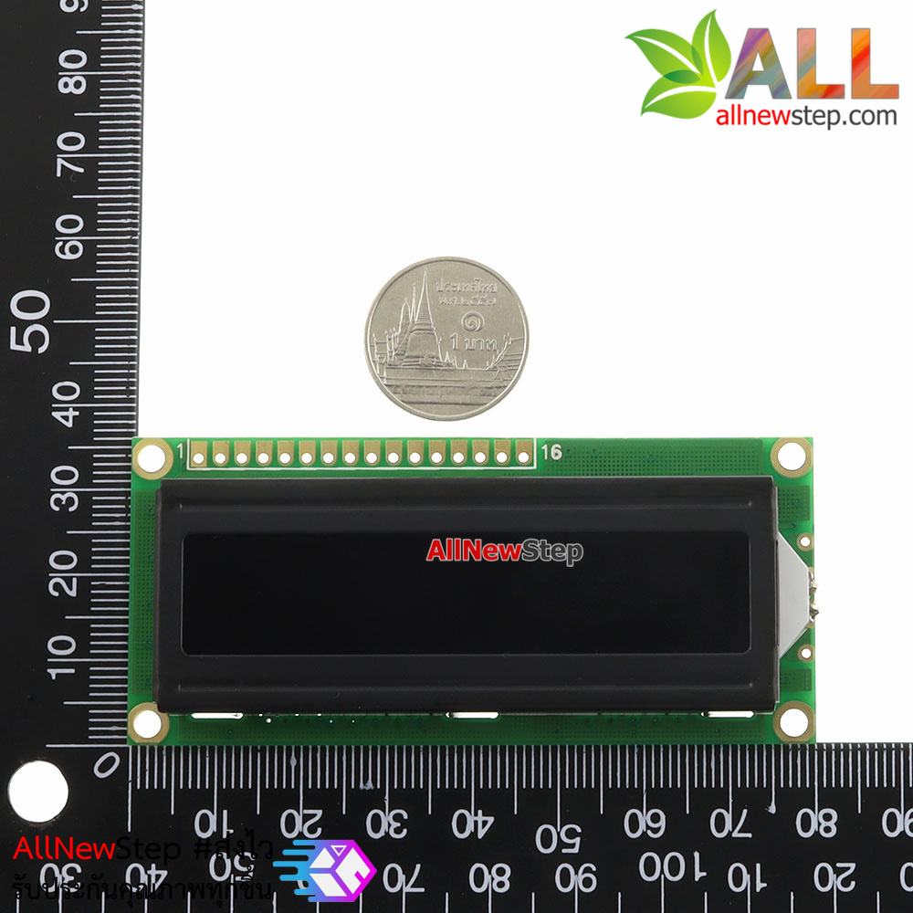 โมดูล LCD for Arduino Display 1602 LCD Blue Text Black Screen 16x2 LCD with backlight of the LCD screen จอ LCD สีฟ้าไฟแบ็คไลท์สีดำ