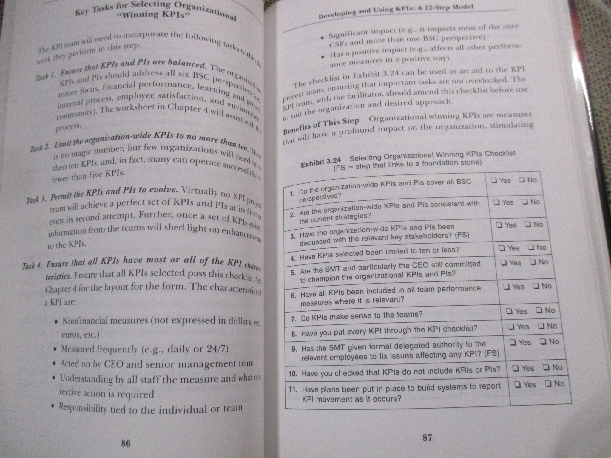 Key Performance Indicators: Developing, Implementing, and Using Winning KPIs Author: David Parmenter / รายละเอียดของการสร้างและการใช้ตัววัดผลการปฏิบัติงานองค์กร