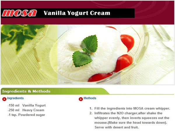 กระบอกทำวิปปิ้งครีม Mosa