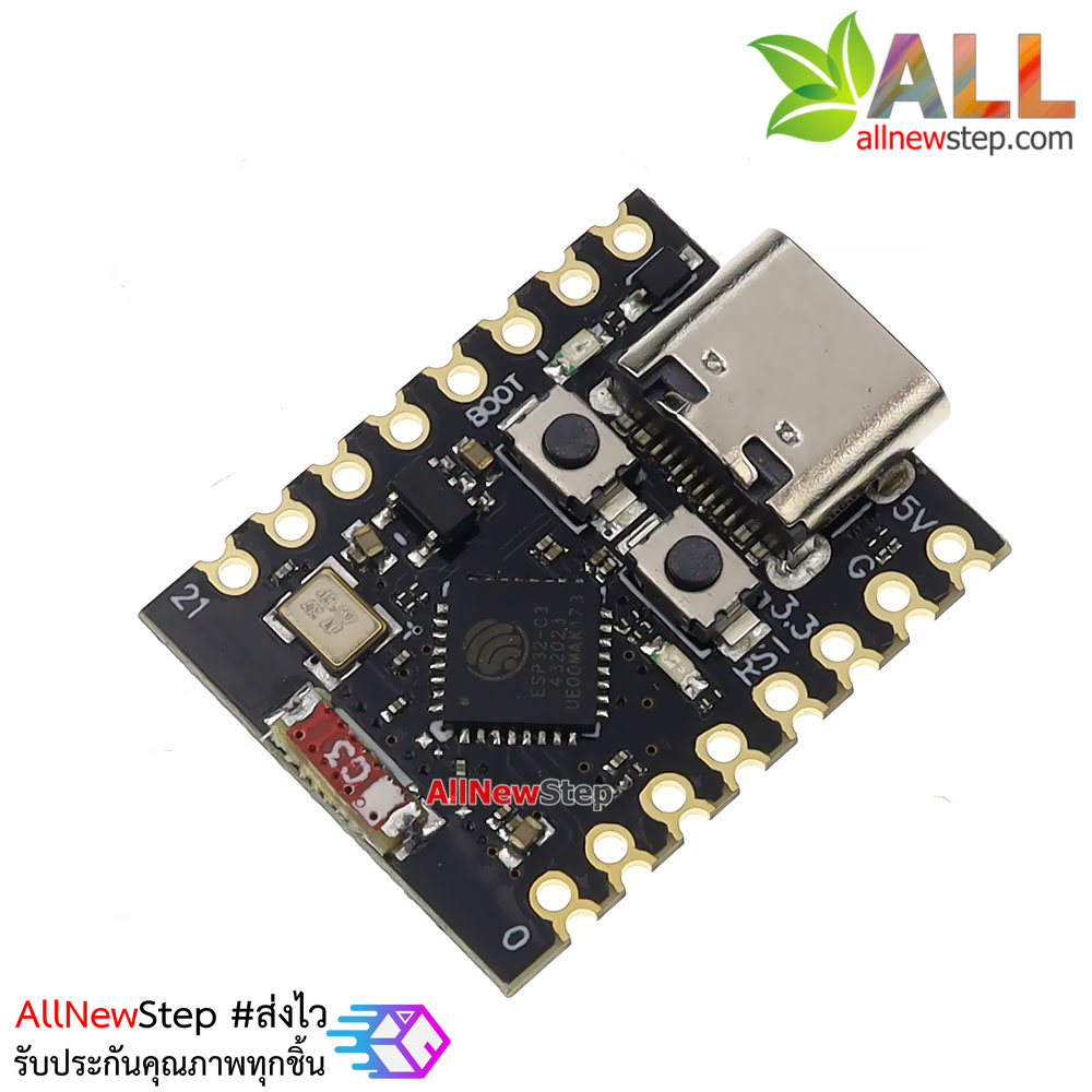 บอร์ด ESP32-C3 Development Board esp32-c3 Bluetooth 5.0 LE supere mini Development Board บอร์ดที่ดีกว่า ESP8266 บัดกรีขาแล้ว