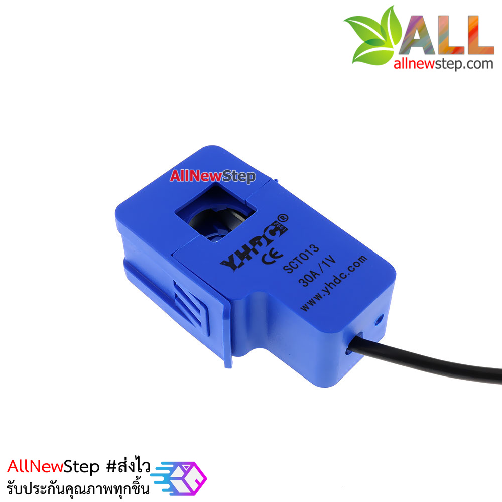 SCT-013-030 CT 0-30A to 0-1V Non-Invasive Current Sensor เซนเซอร์วัดกระแสไฟฟ้าแบบครอบ 30A
