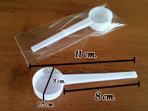 ช้อนตวงอาหารเสริม นมผง หรือส่วนผสม 8 cc. ( ราคา 10 ชิ้น )