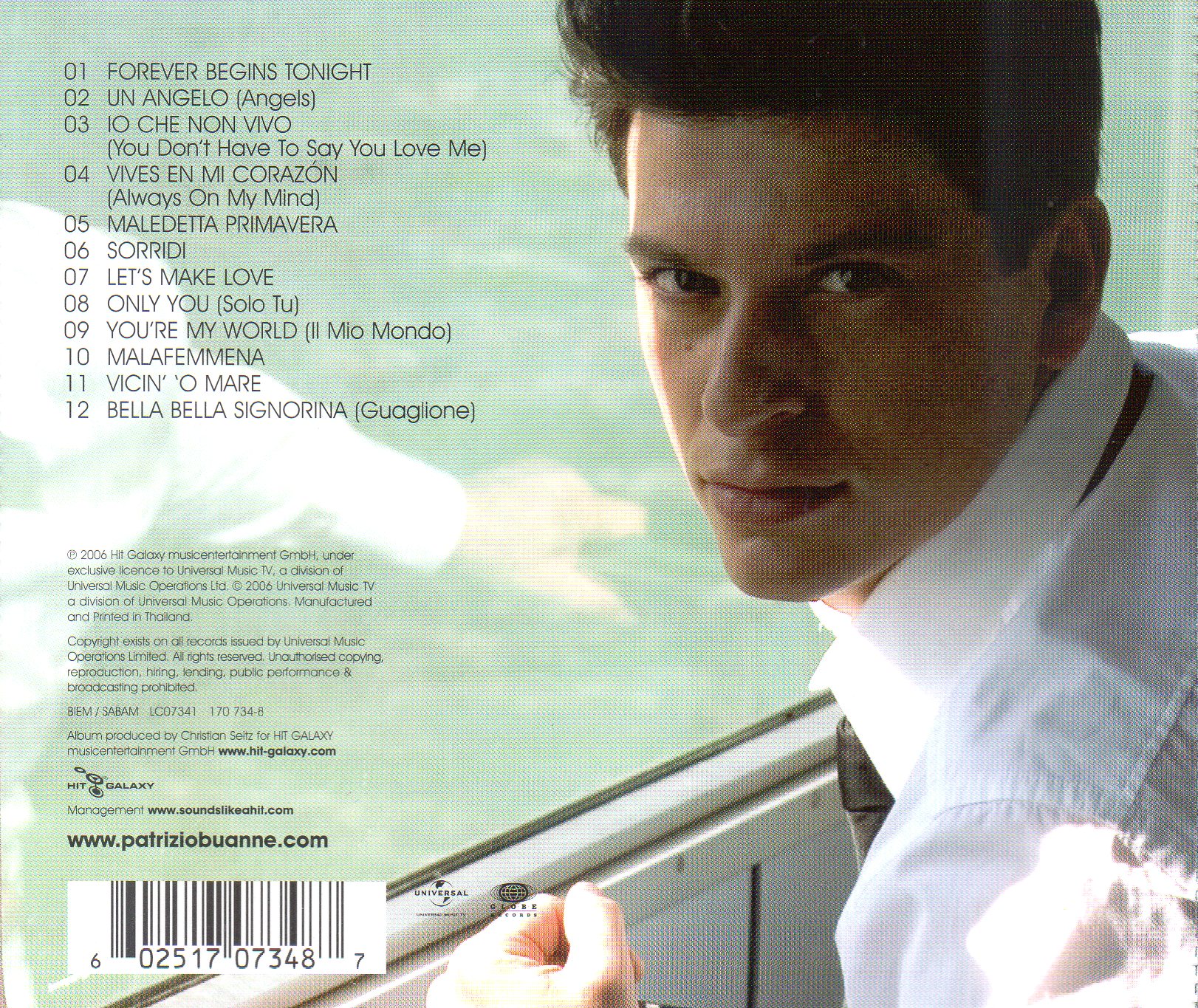 CD,Patrizio Buanne - Forever Begins Tonight (Classical Voice)(2006)(Thai)