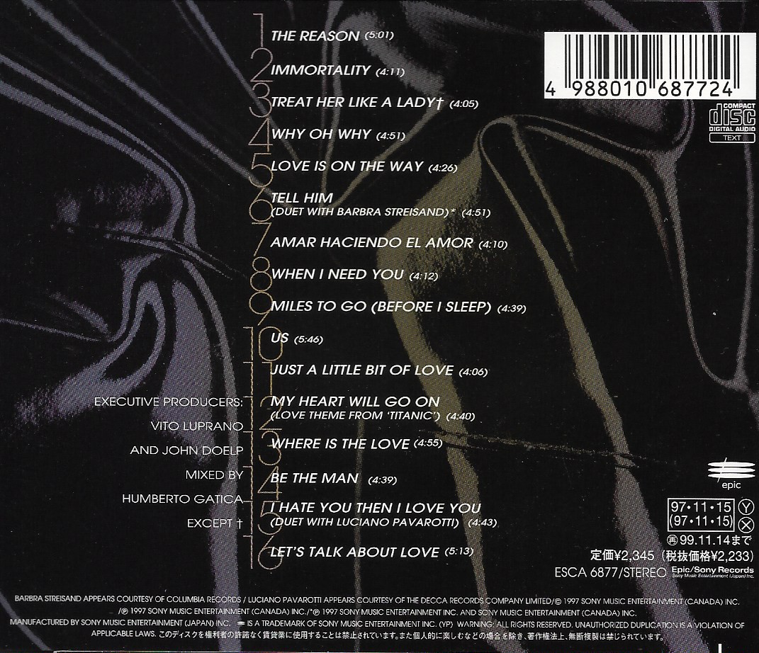 Used CD,Celine Dion - Let's talk about love(แผ่น CD ไม่มีรอย)(A)(1997)(Japan)