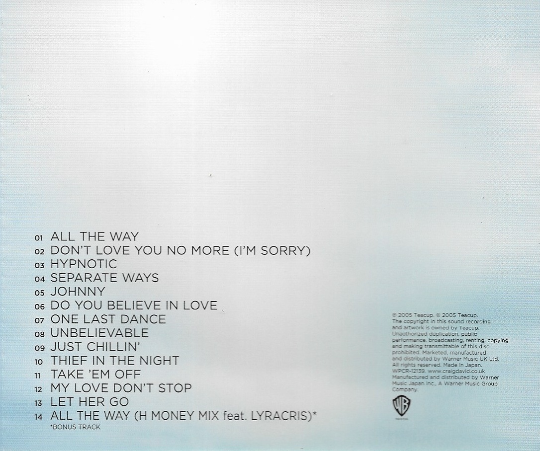 Used CD,Craig David - The Story Goes (C)(2005)(Japan)