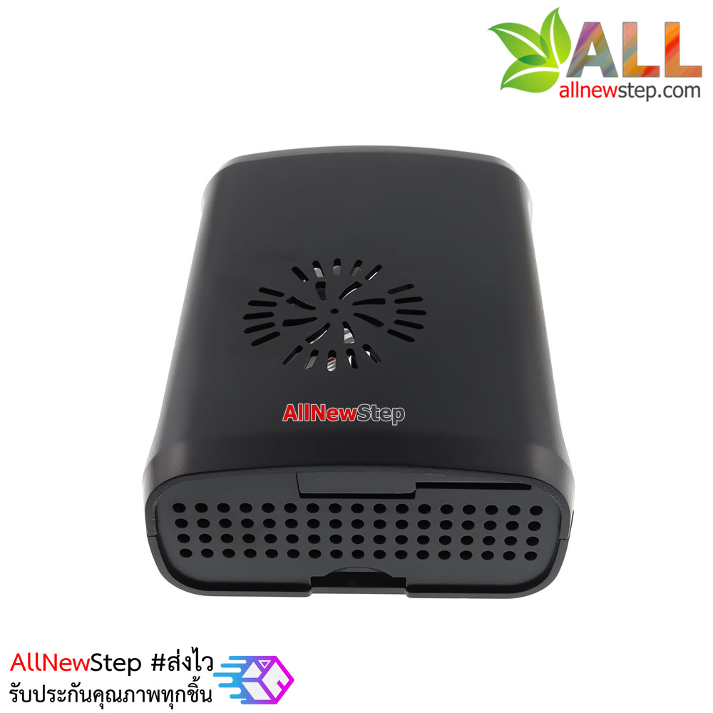 Raspberry Pi 2/3 shell case box black กล่อง เคส Raspberry Pi 2/3 สีดำ ติดพัดลมเพิ่มได้