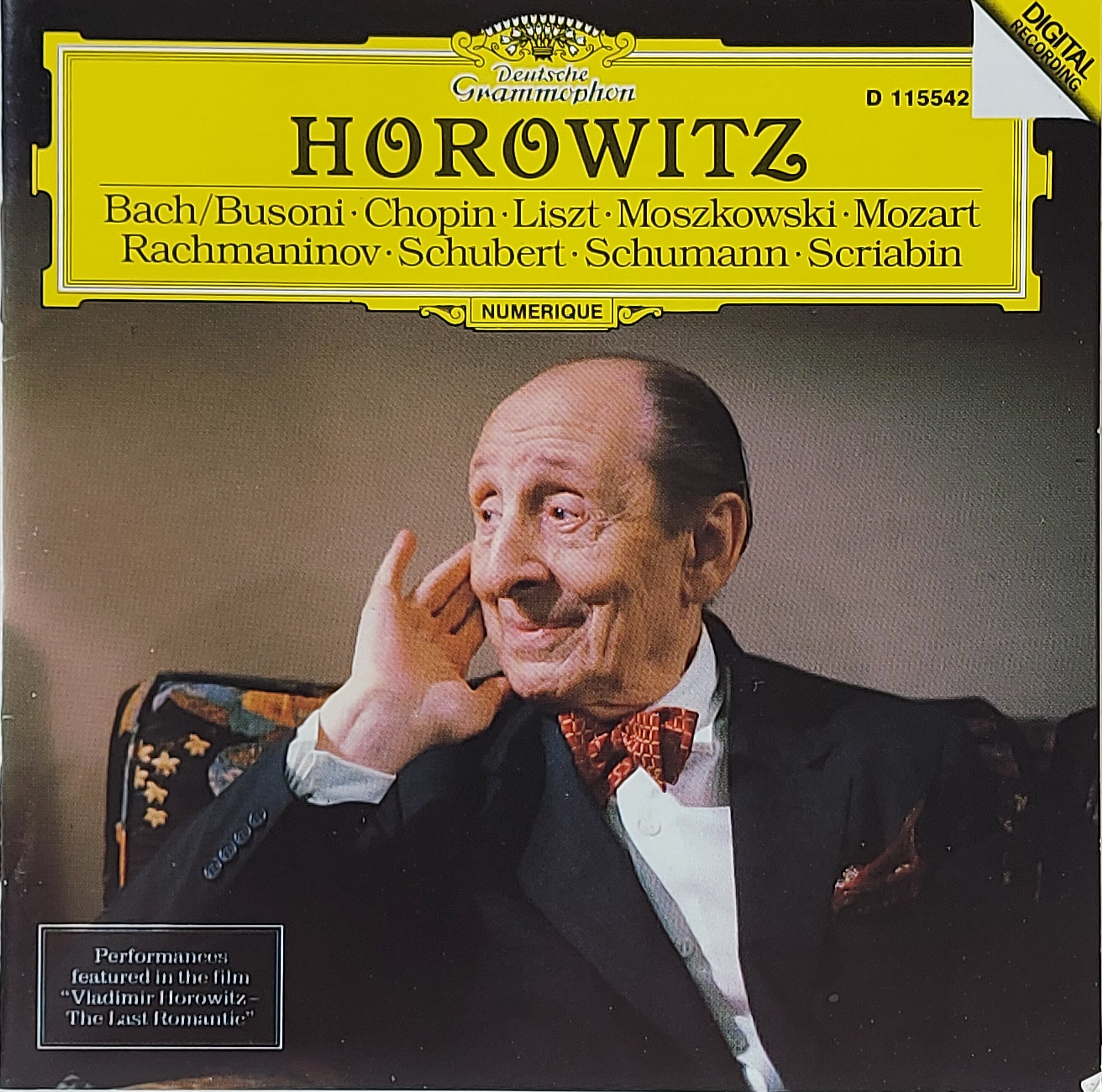 Used CD,Vladimir Horowitz Bach Chopin Liszt Mozart (A+)(Classical)(Piano)(instrumental)(1985)(USA)