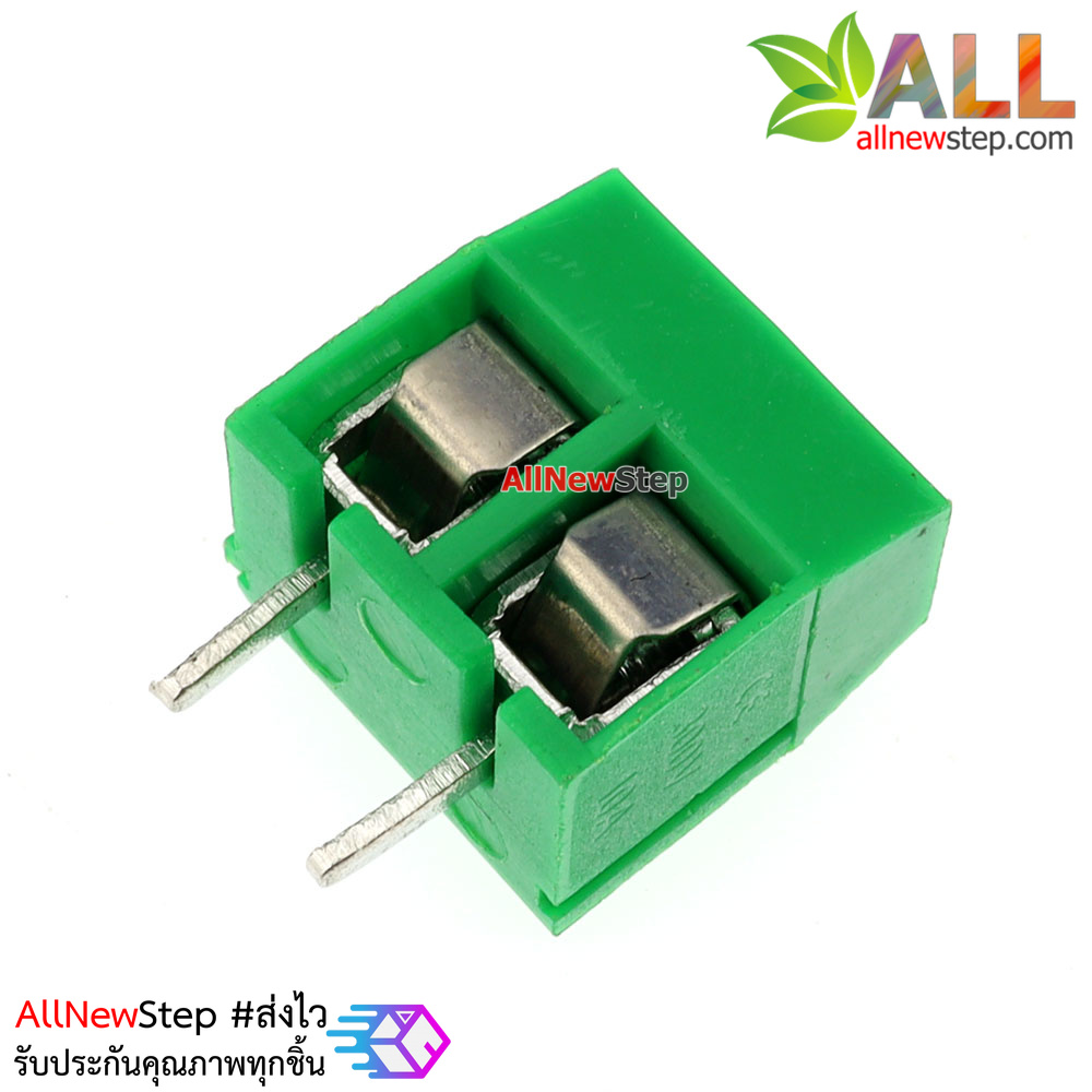 Terminal Block 2 ขา KF301 2P position 5.08 MM screw PCB terminal block สีเขียว