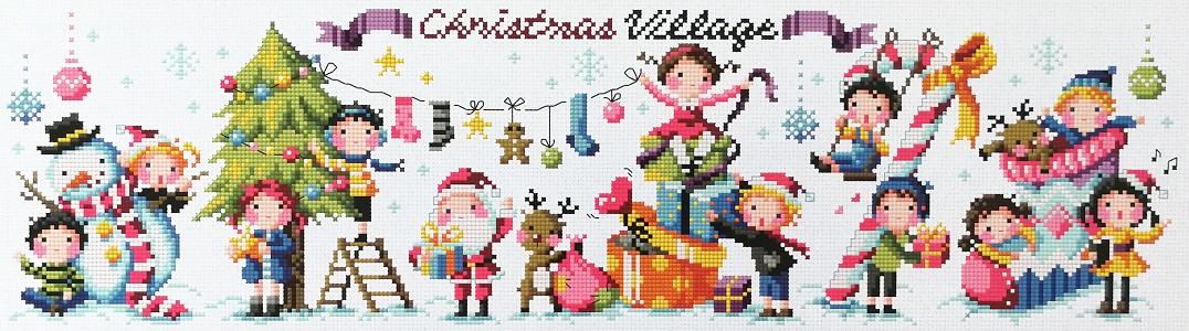 Soda ชุดปัก Christmas Village