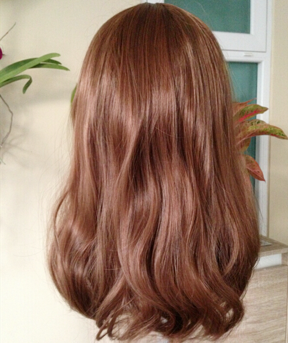 C1129 วิกผมสวอล เเสกกลางเห็นหนังหนังศีรษะ หน้าม้า