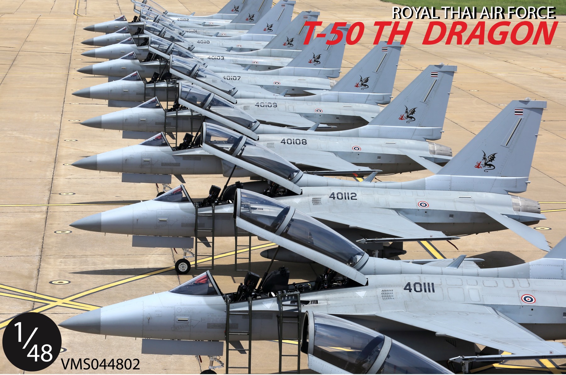 DECAL 1/48 ROYAL THAI AIRFORCE T-50 TH DRAGON