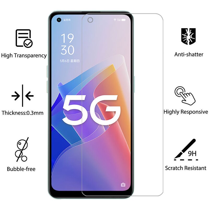 FOCUS กระจกใส ฟิล์มกระจก ใส โฟกัส เหมาะสำหรับ Oppo A95 A94 A77 A76 ใบกำกับภาษี