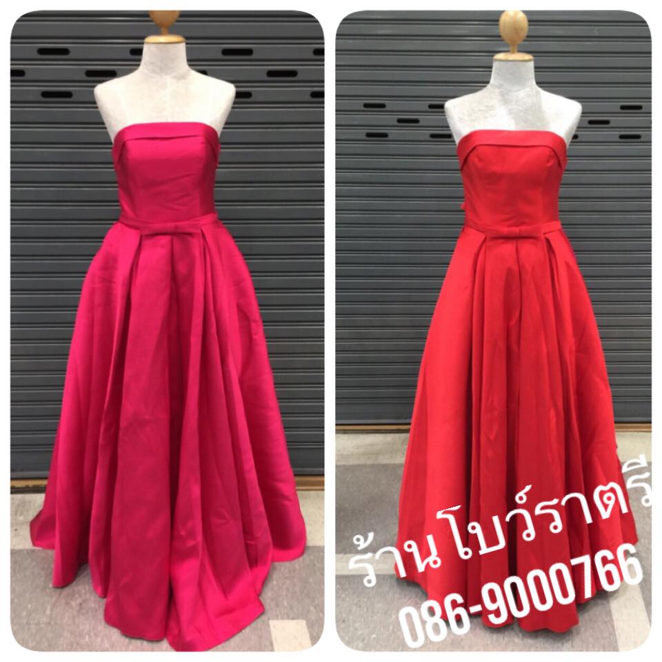ชุดราตรียาวสีแดง