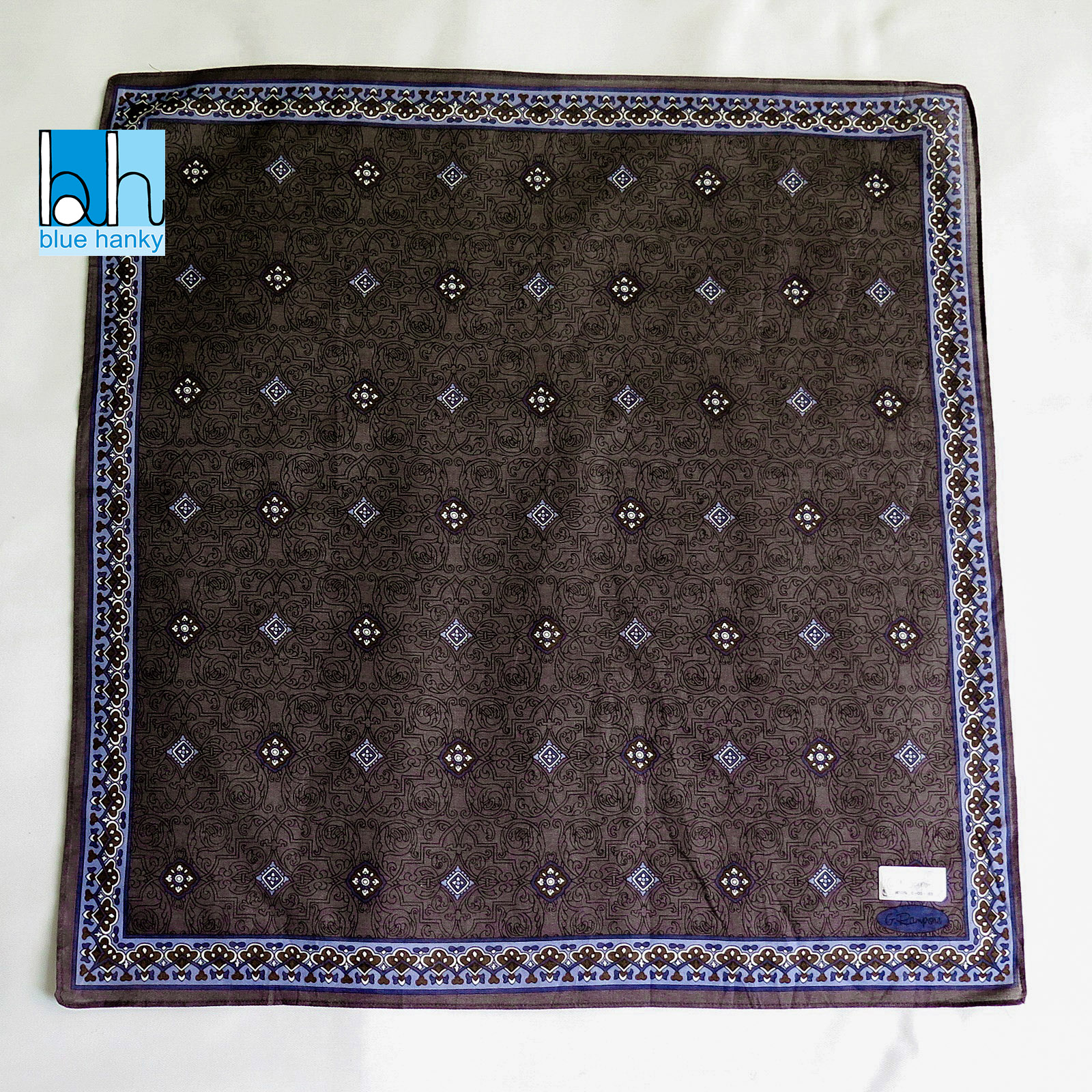 #126 18" G.Rampone ผ้าเช็ดหน้ามือ2 สภาพดี ผ้าเช็ดหน้าผืนใหญ่