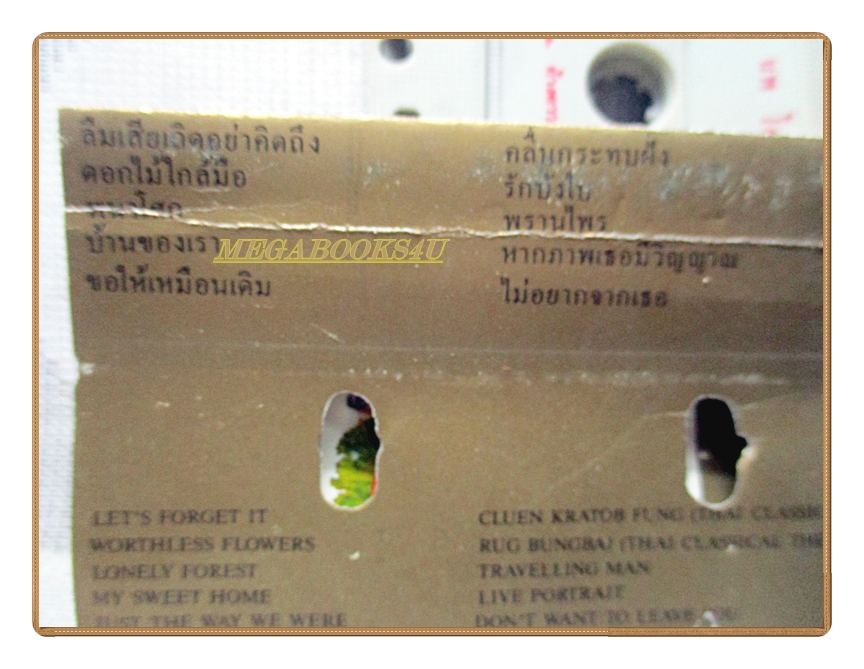 เทปเพลงไทยสากล เยื่อไม้ ชุด เสียงจากไม้ เดี่ยวไวโอลิน โดย นพ โสตถิพันธุ์