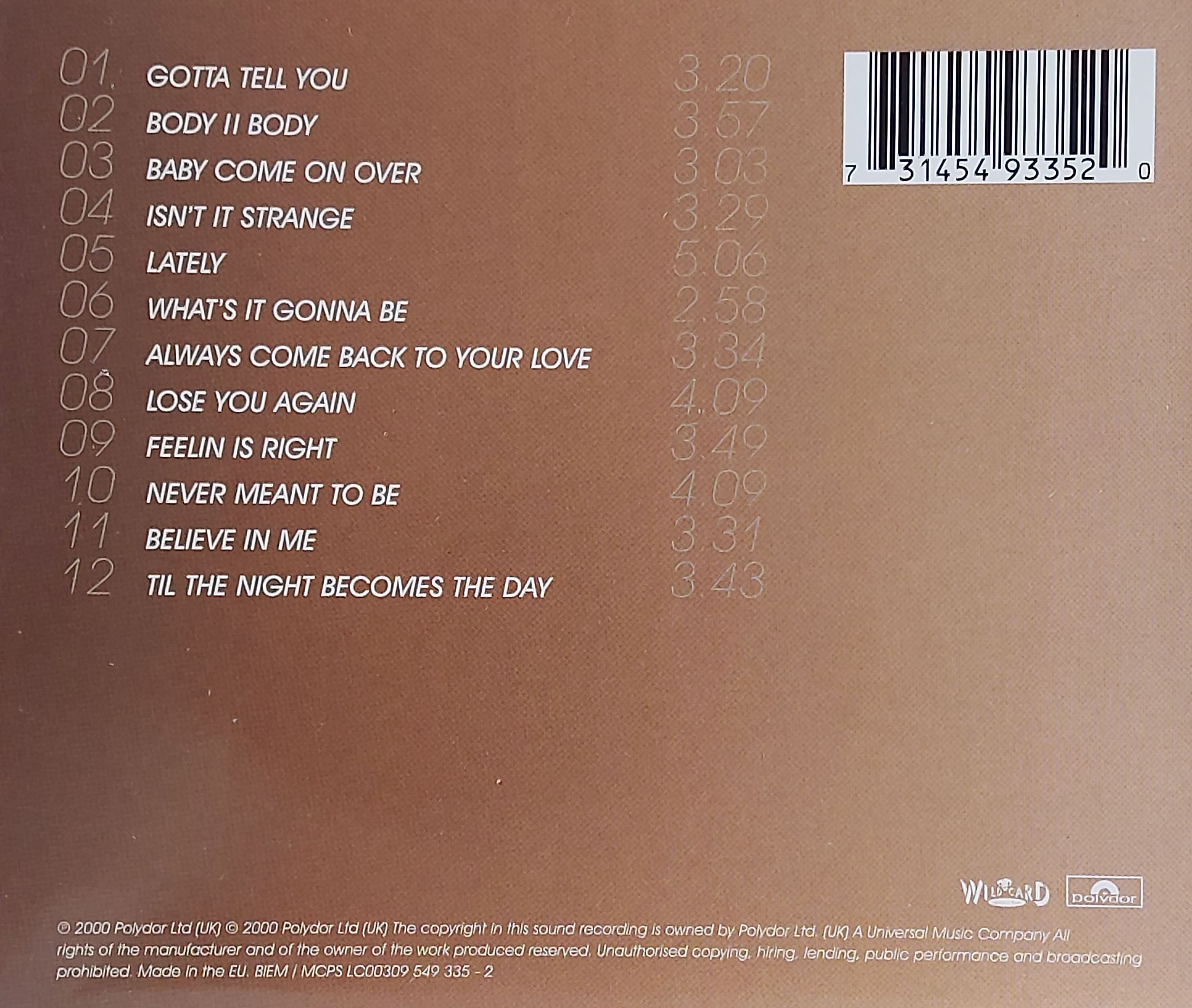 Used CD,Samantha Mumba - Gotta Tell You (A+)(2000)(EU)