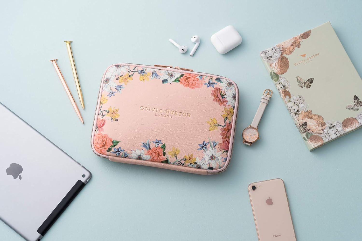 OLIVIA BURTON กระเป๋าเอนกประสงค์ จัดระเบียบ ใส่iPad miniได้ (มีกล่อง)