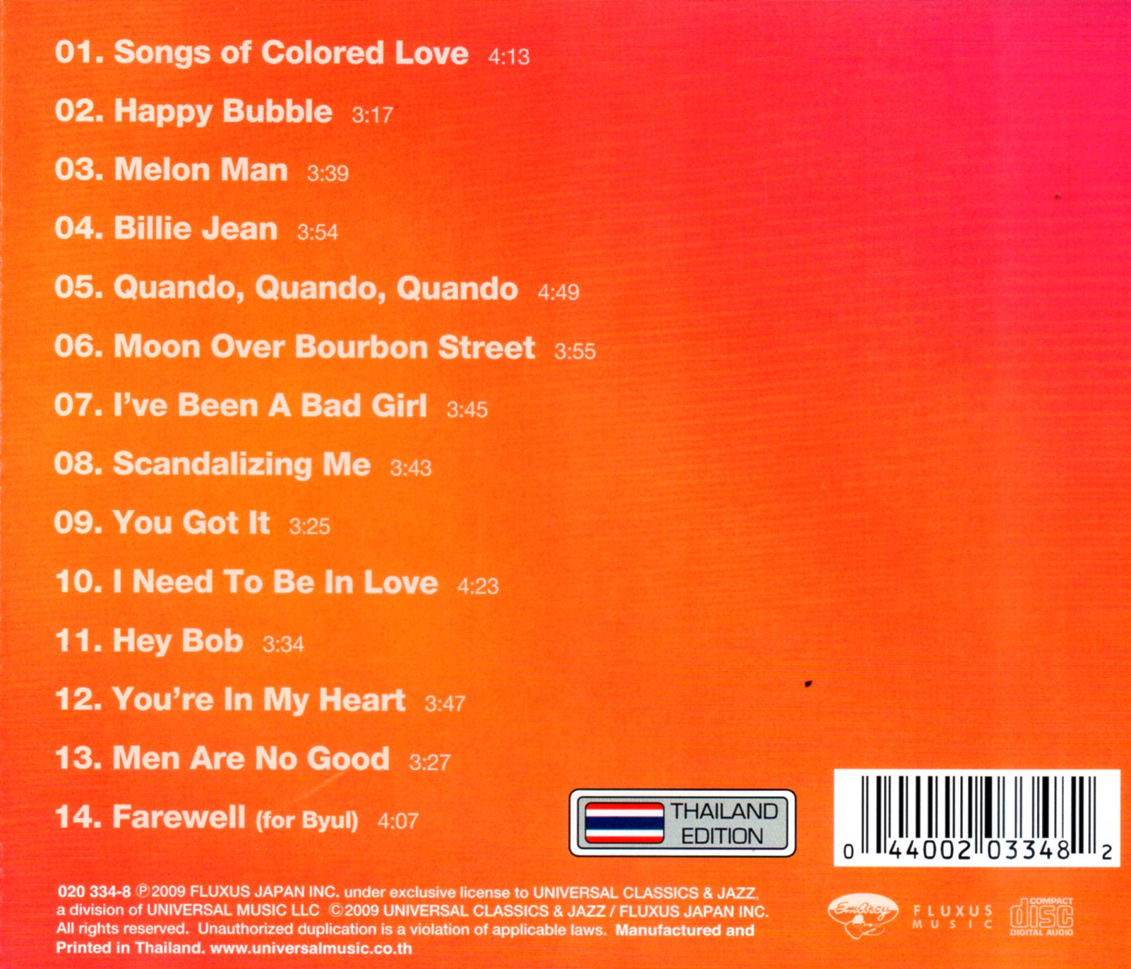 CD,Winterplay - Songs of Colored Love(2009)(Thai)