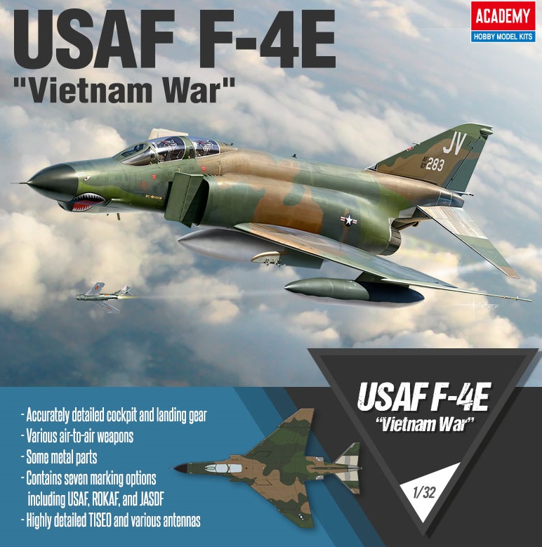 1/32 McDonald Douglas F-4E Phantom USAF Vietnam