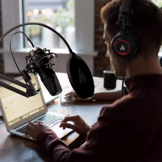 Maono AU-A04H USB Microphone Set with Studio Headphone Set ประกันศูนย์ไทย