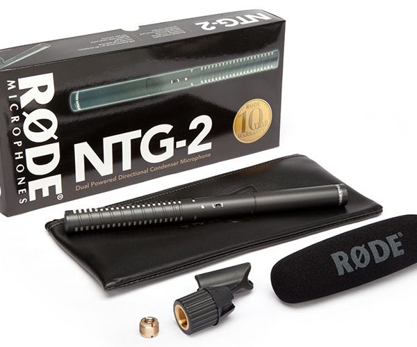 Rode NTG2 Battery or Phantom Powered Condenser Shotgun Microphone