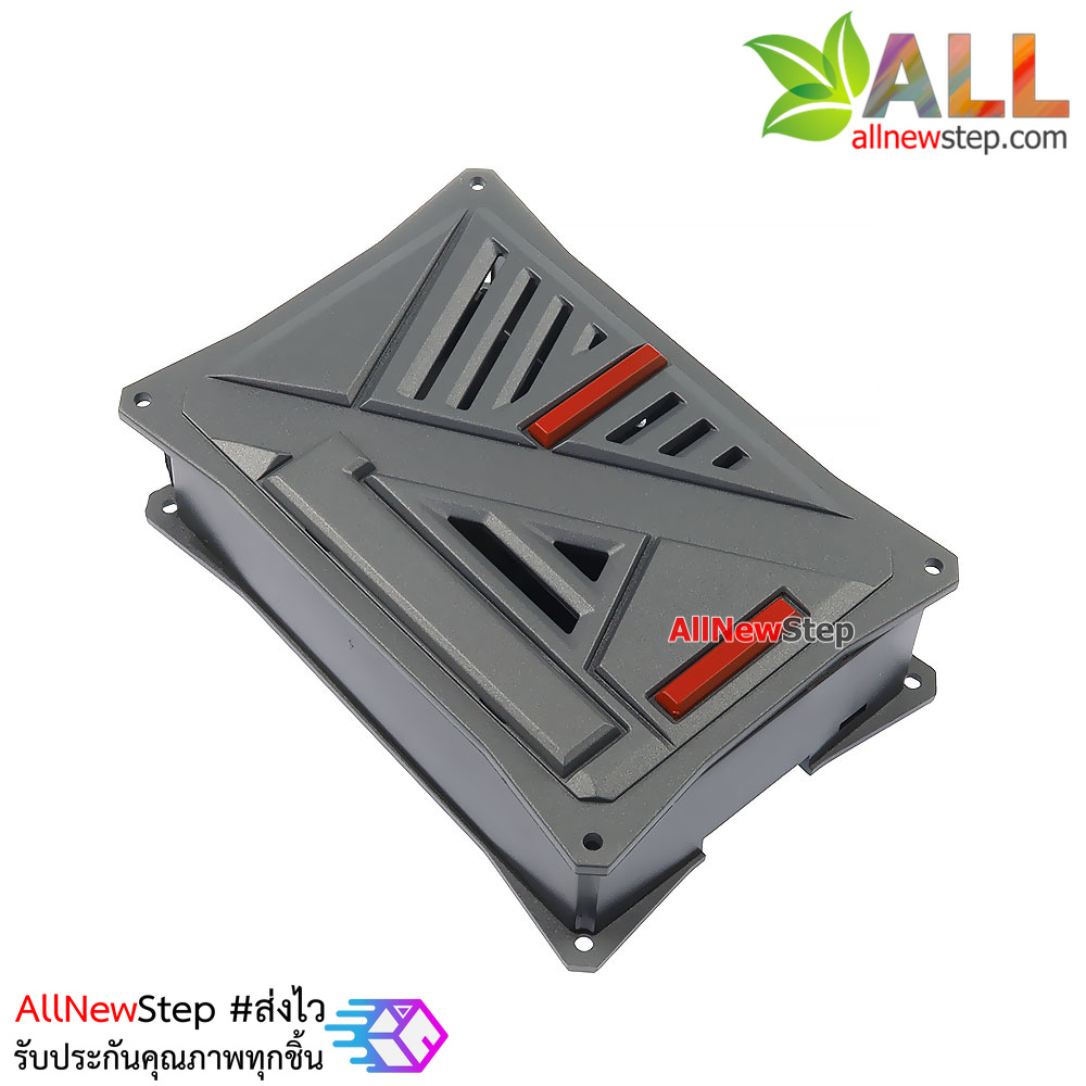 เคส Raspberry Pi4 สีขาวดำ