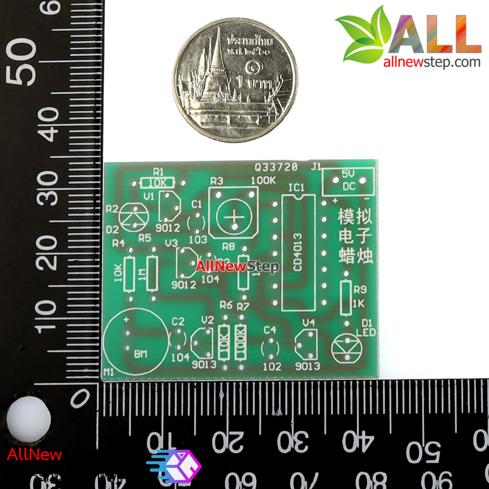 วงจรชุดคิท เทียนอิเล็กทรอนิกส์ Lighting + blowing control simulation candle making kit