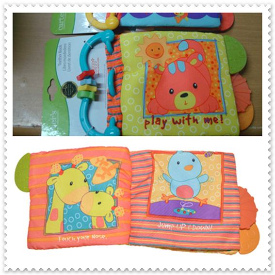 หนังสือผ้าพร้อมยางกัดด้านข้าง แบรนด์ carter's