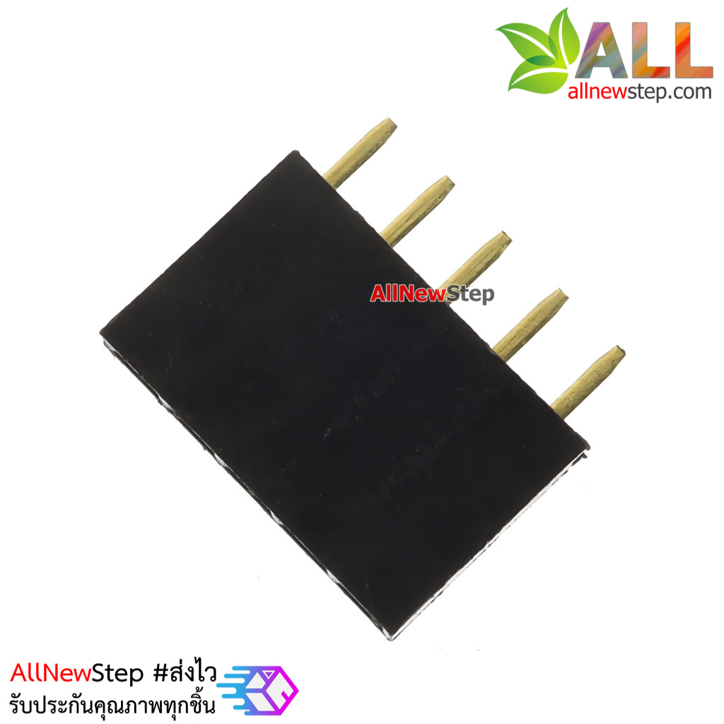 Pin header Single row 5p female 1x5P spacing 2.54mm จำนวน 1 ชิ้น
