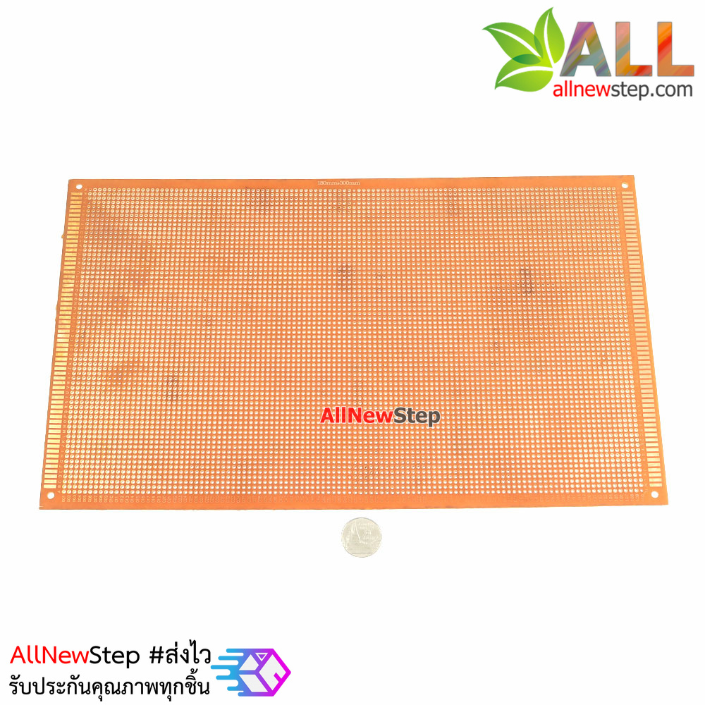 PCB แผ่นปริ๊นอเนกประสงค์ ไข่ปลา Prototype PCB Board 18x30 cm