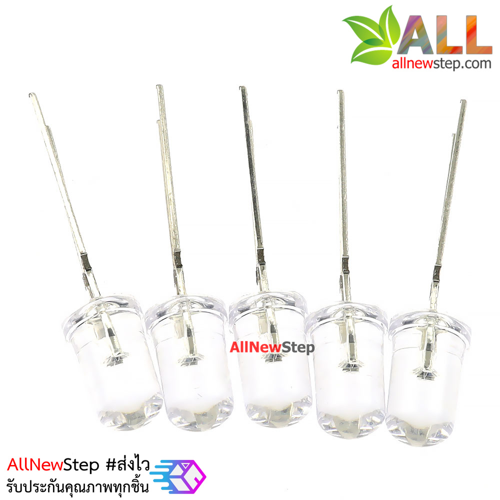 ไฟ led 5mm สีม่วง หลอดไฟ led 5mm จำนวน 5 ดวง