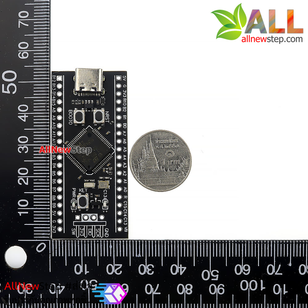 บอร์ด STM32F401RCT6 Core Board System Board Development Board MicroPython fully compatible with STM32F401CCU6 บัดกรีขาแล้ว
