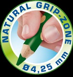 ดินสอสีไม้สามเหลี่ยม จัมโบ้ Groove แท่งยาว 5 สี