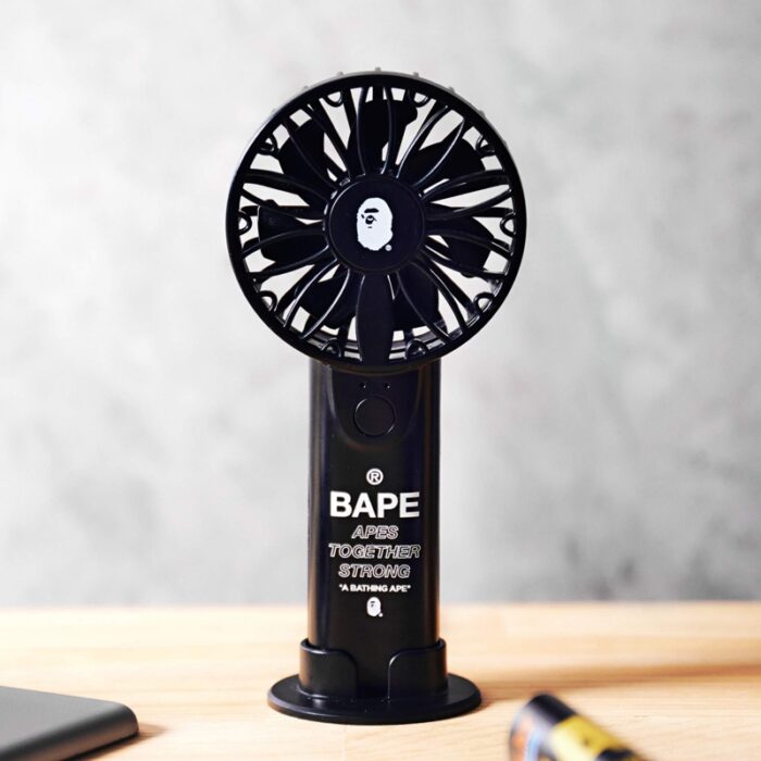 A BATHING APE 2WAY พัดลมไฟฟ้ามือถือ พร้อมสายคล้องคอ (มีกล่อง)