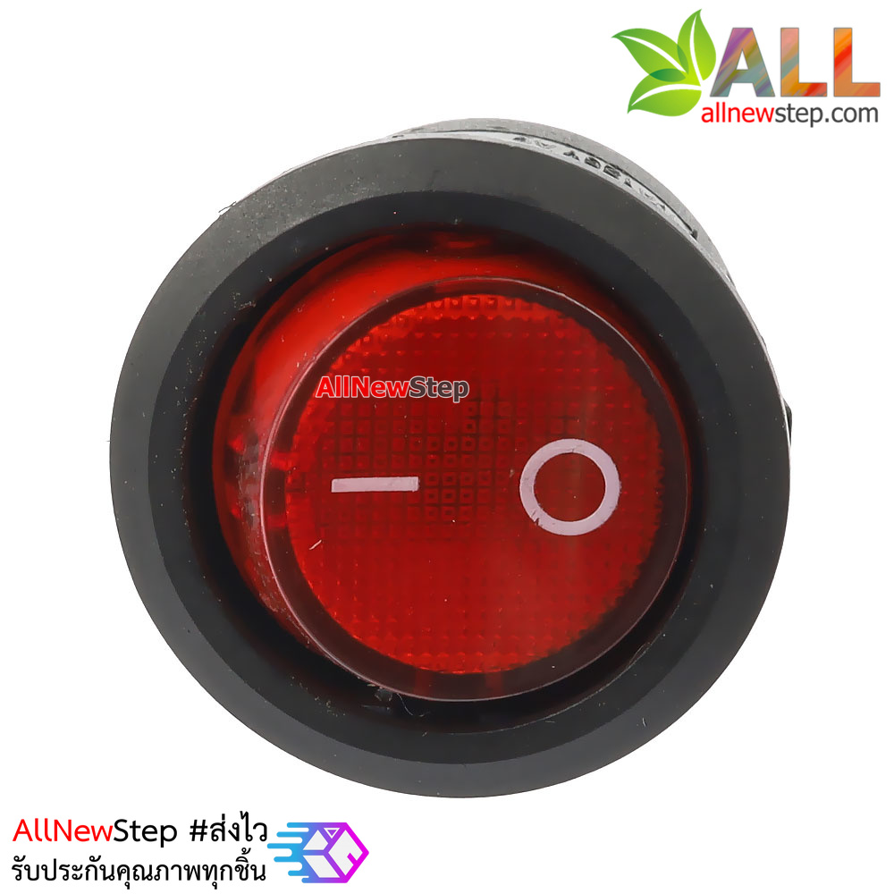 KCD1 สวิตช์สีแดง 3 ขา 250VAC 6A