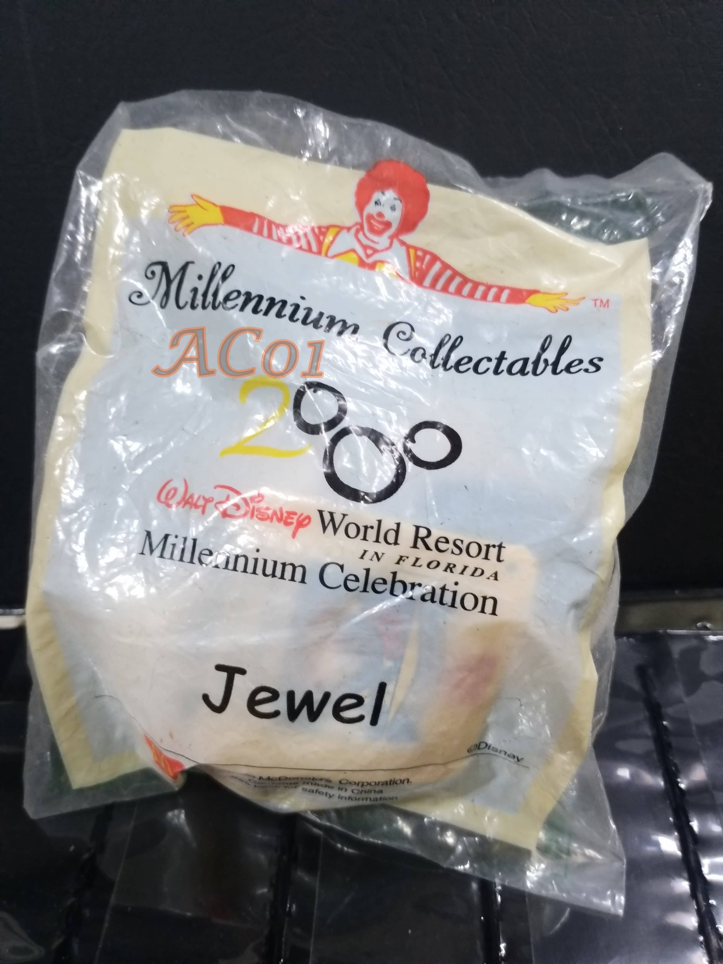 ของเล่นMcDonald's ของเล่นHappy Meal / Walt Disney World. Millennium Collectables - JEWEL / ในถุงเดิม ไม่แกะ ถุงเก่าหน่อย เก่าเก็บ