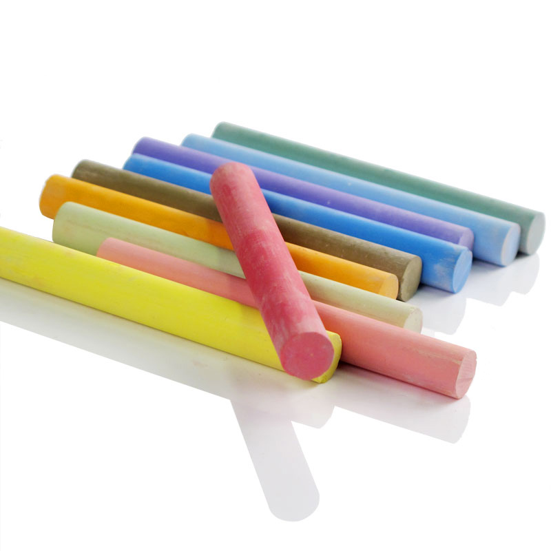 ชอล์คเขียนกระดานไร้ฝุ่นคละสี แพ็ค 10 แท่ง Giotto