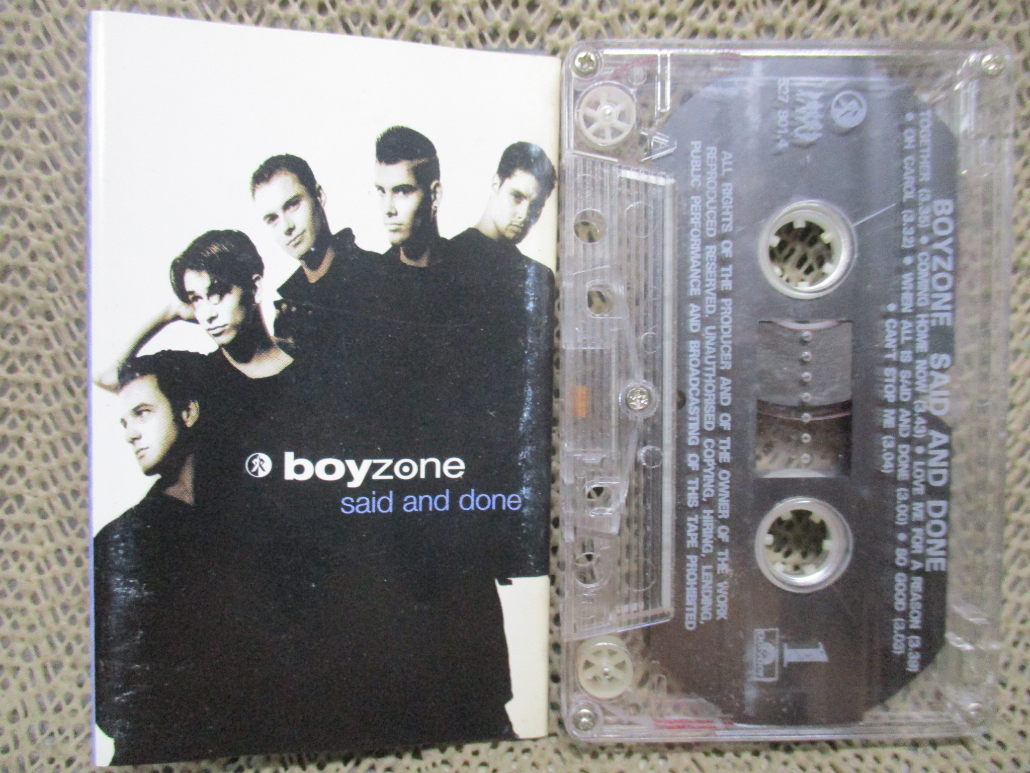 เทปเพลงสากล BOYZONE / SAID AND DONE