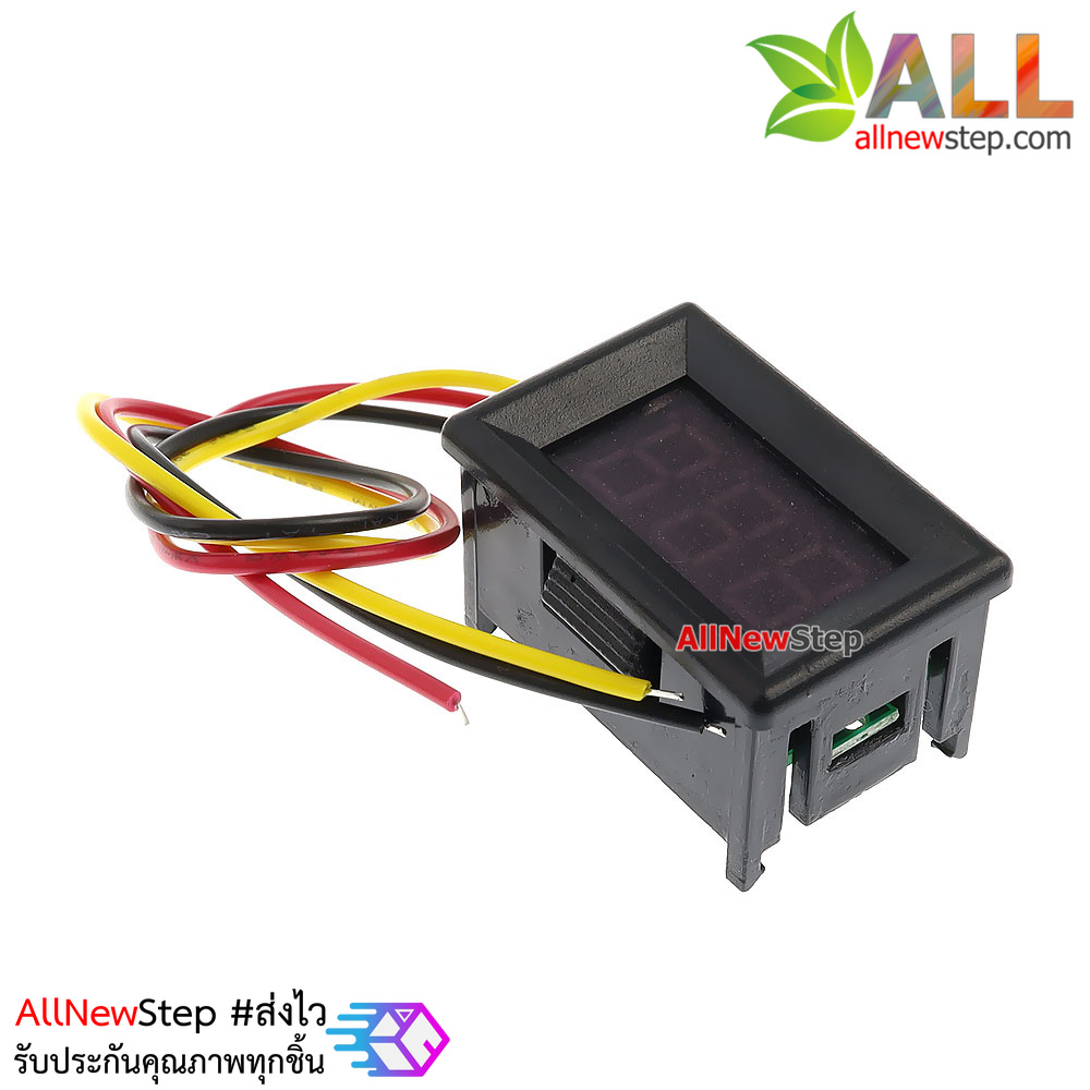 ดิจิตอลโวลต์มิเตอร์ 0.36 นิ้ว สีเขียว 0-100V DC voltmeter digital